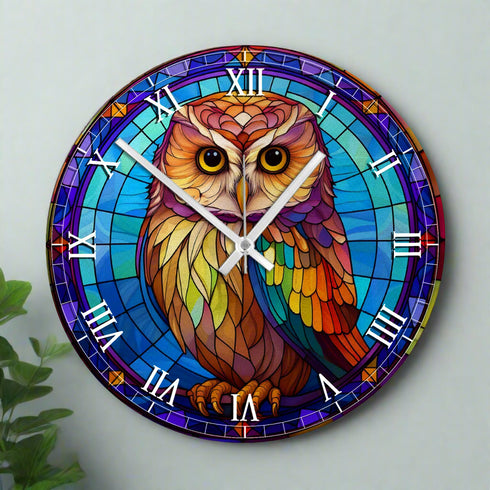 Millie the Little Owl Suncatcher Effect Clock